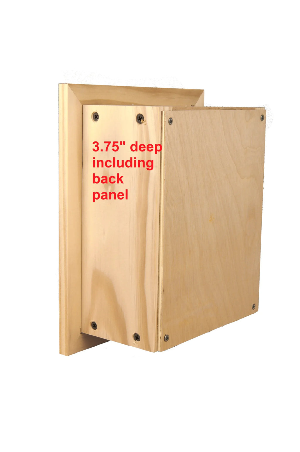 Haile Solid Wood Recessed Double Toilet Paper Holder with Shelf — view 3