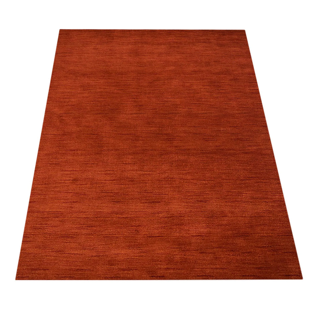 Rugsotic Carpets Hand Knotted Loom Wool Area Rug Solid — view 3