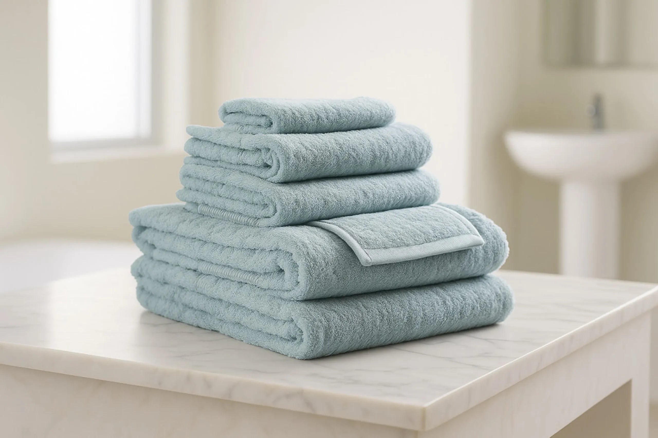 Set of Six Sea Cotton Quick Dry Terry Cloth Towels — view 4