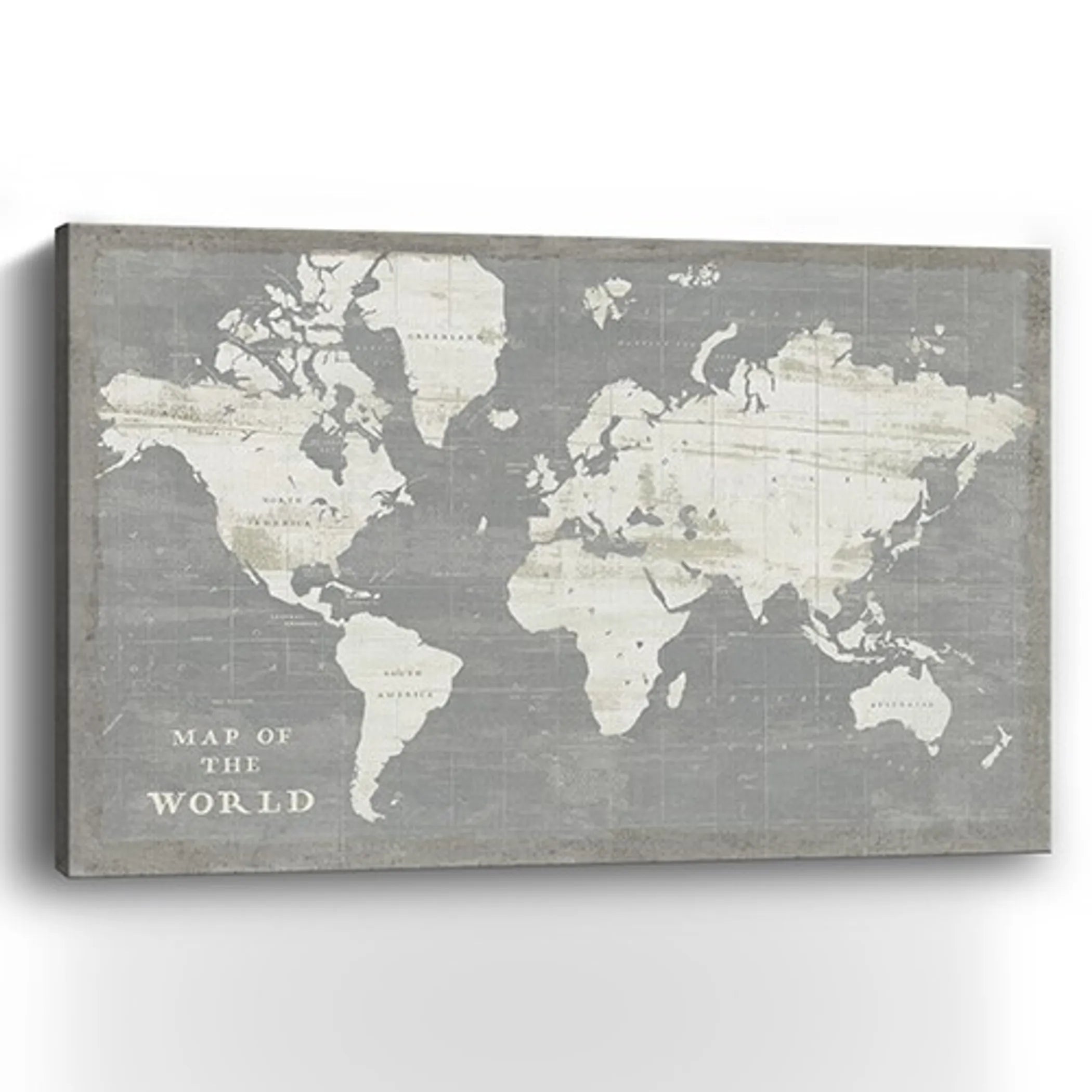Minimalist World Map Unframed Print Wall Art — view 2