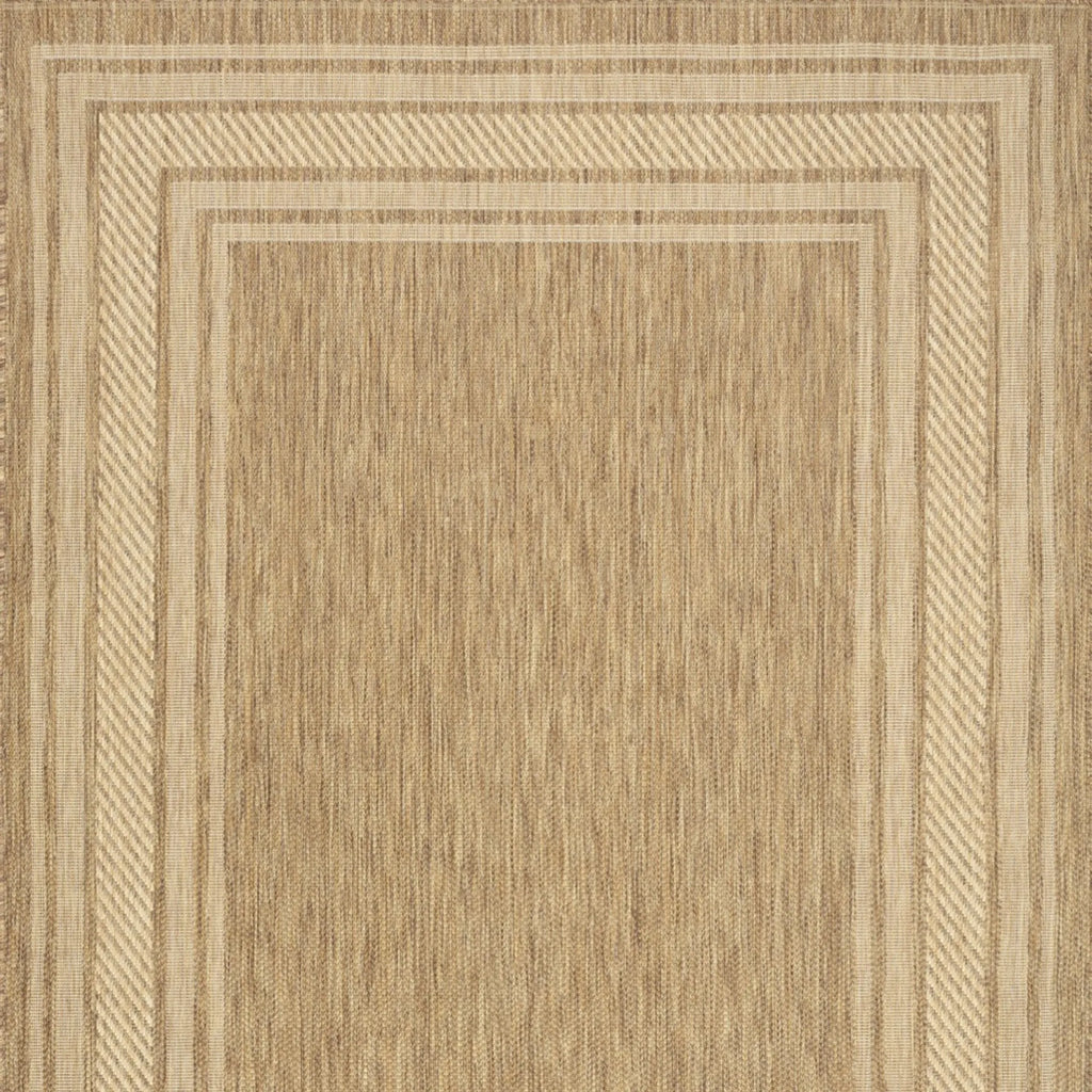 6′ X 9′ Natural Geometric Indoor Outdoor Area Rug — view 3