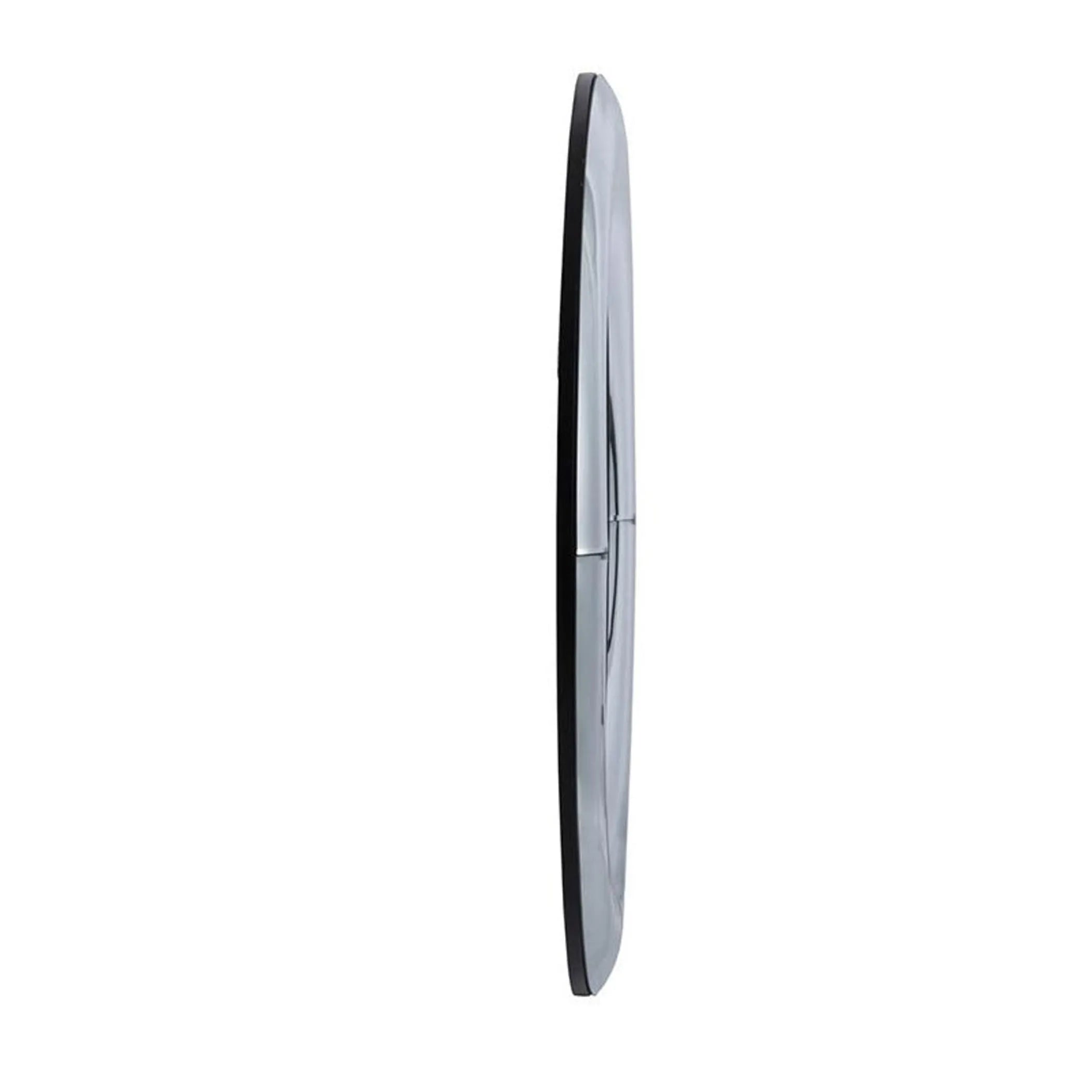 32″ Silver Round Curved Frame Accent Mirror — view 4