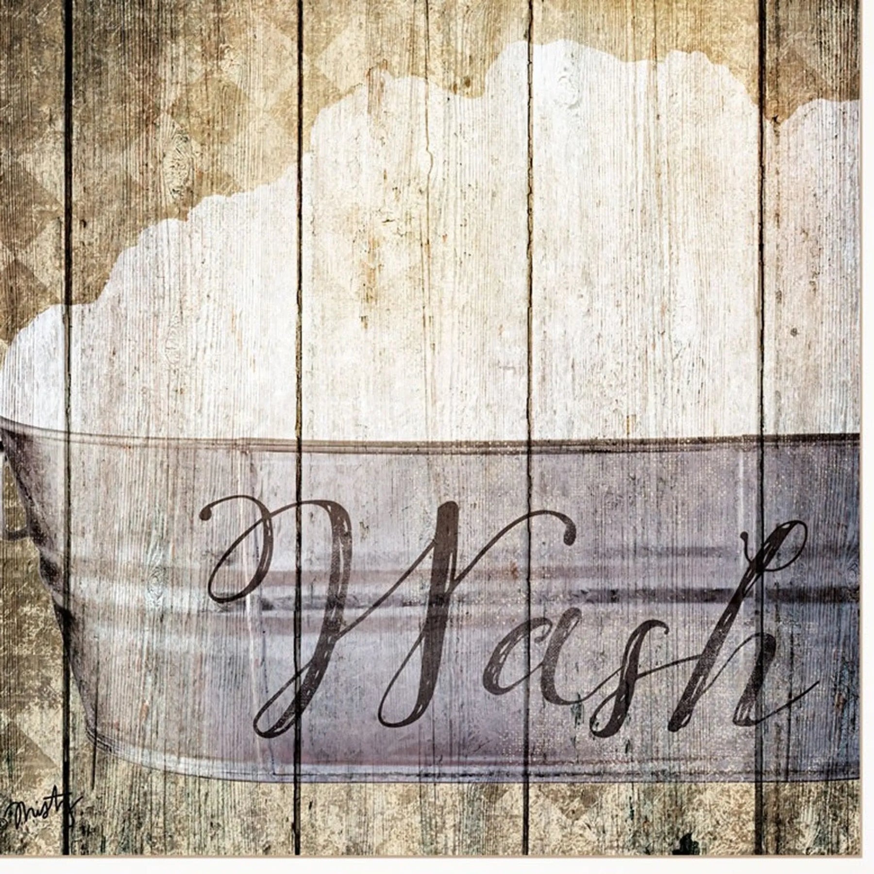 Set Of Three Wash 1 White Framed Print Bathroom Wall Art — view 4
