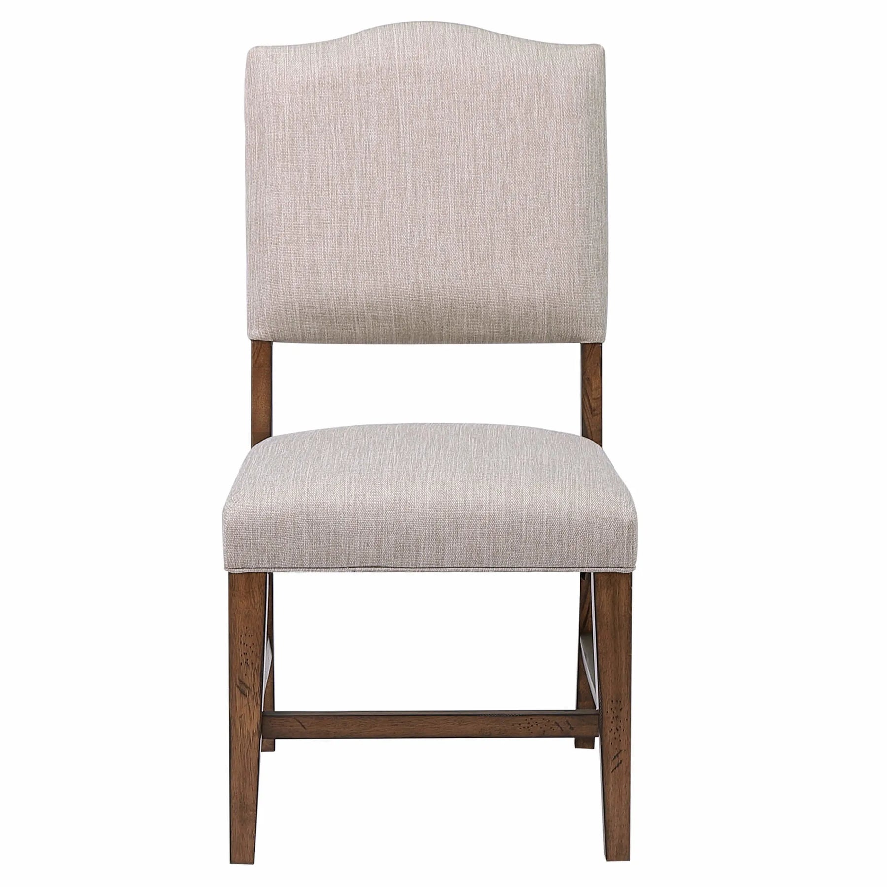 Sunset Trading Simply Brook Performance Fabric Upholstered Dining Chair | Set of 2 | Amish Brown Solid Wood — view 3