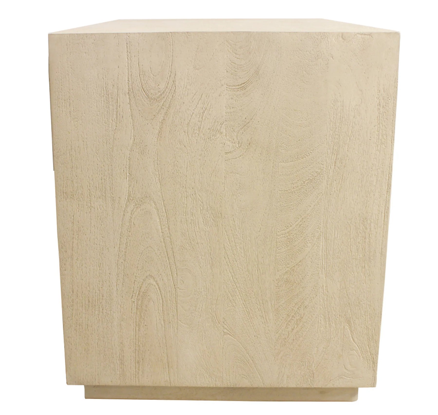 24″ Natural One Drawer Solid Wood Nightstand — view 4