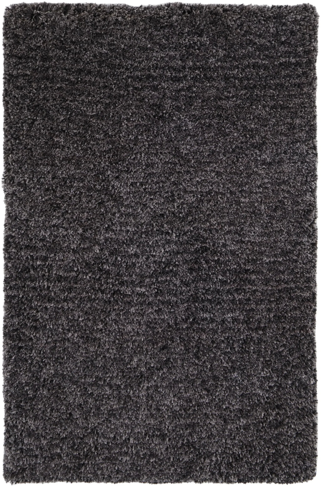 4′ X 6′ Black Shag Hand Tufted Area Rug — view 2