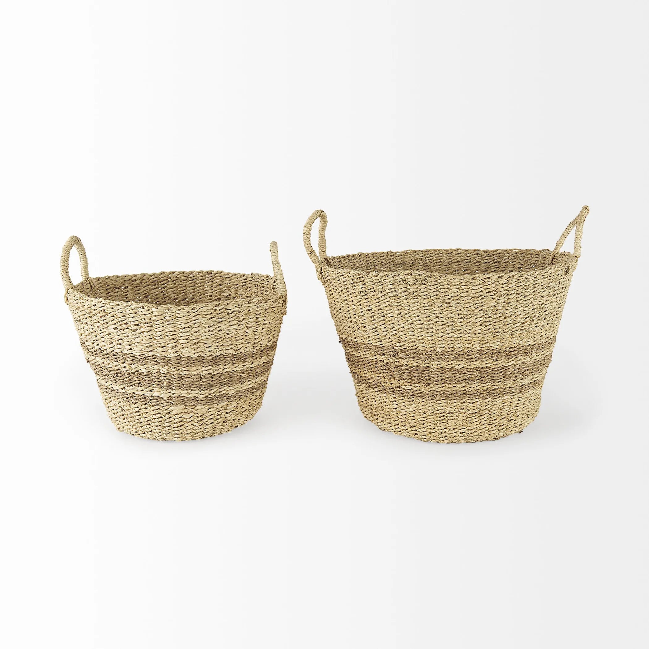 Set Of Two Detailed Wicker Storage Baskets — view 3