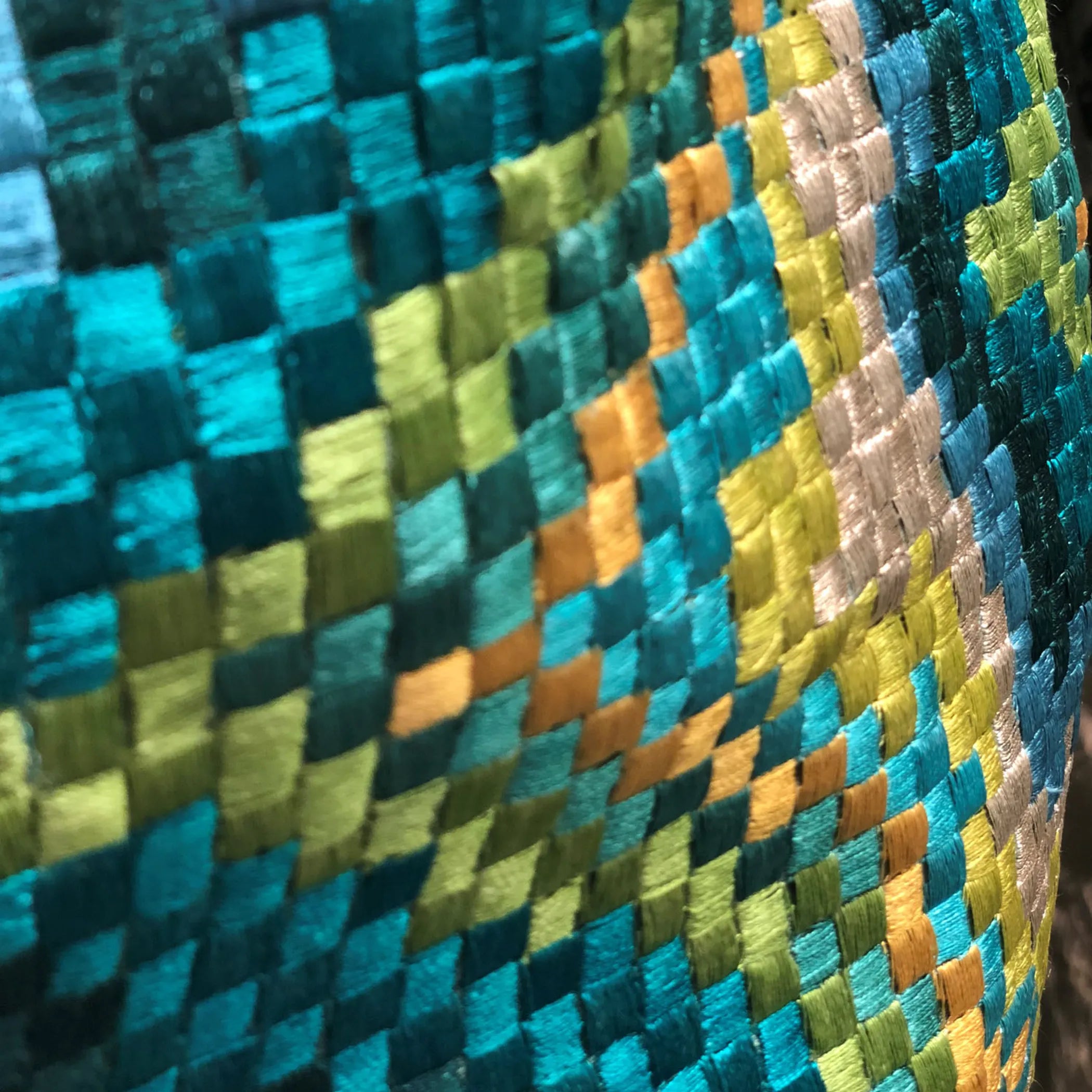 Plutus Montage Haven Green Geometric Luxury Throw Pillow — view 3