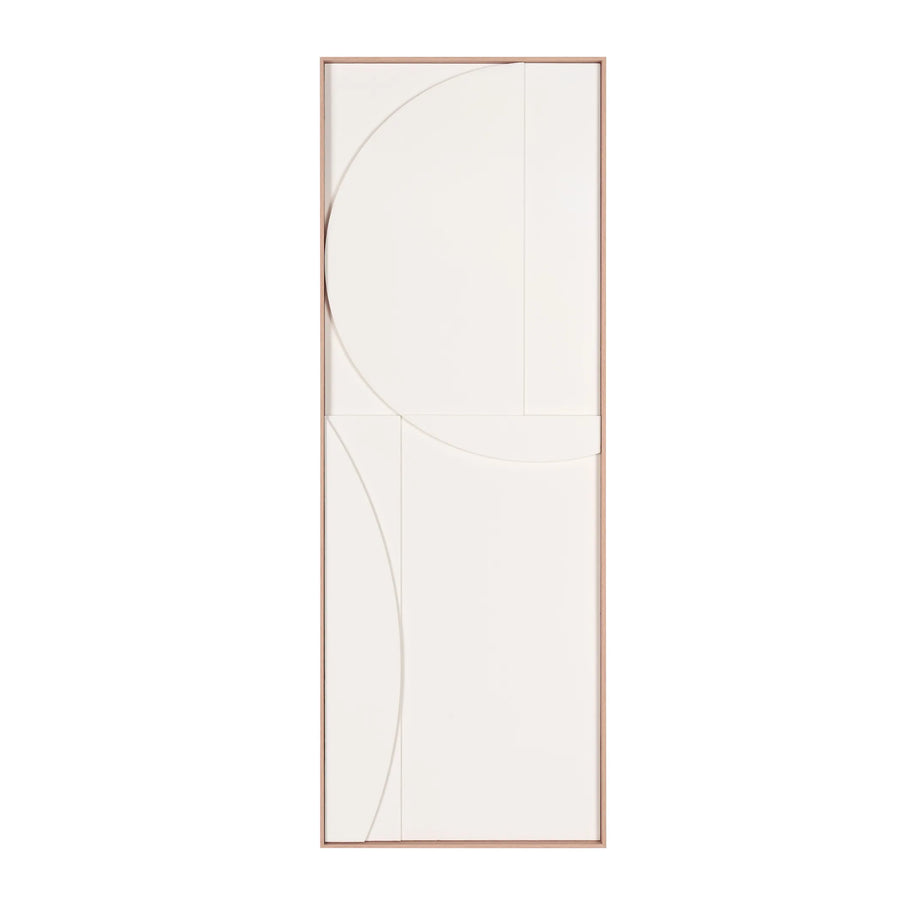 Minimalist Geo Brown Shadowbox Wall Art — view 2