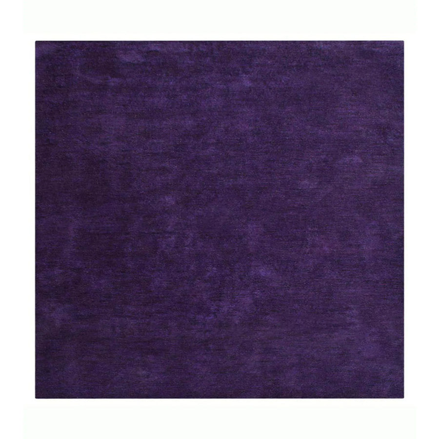 Rugsotic Carpets Hand Knotted Loom Silk 10’x10′ Square Area Rug Solid — view 2