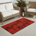 Christmas Merry and Bright Outdoor Coir Door Mat
