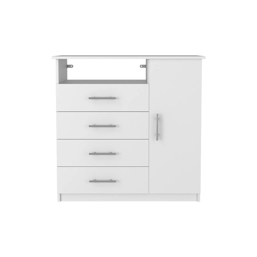 Calera 2 Piece Bedroom Set, White / Smokey Oak Finish — view 4