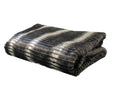 Plutus Gray and Taupe Faux Fur Luxury Throw