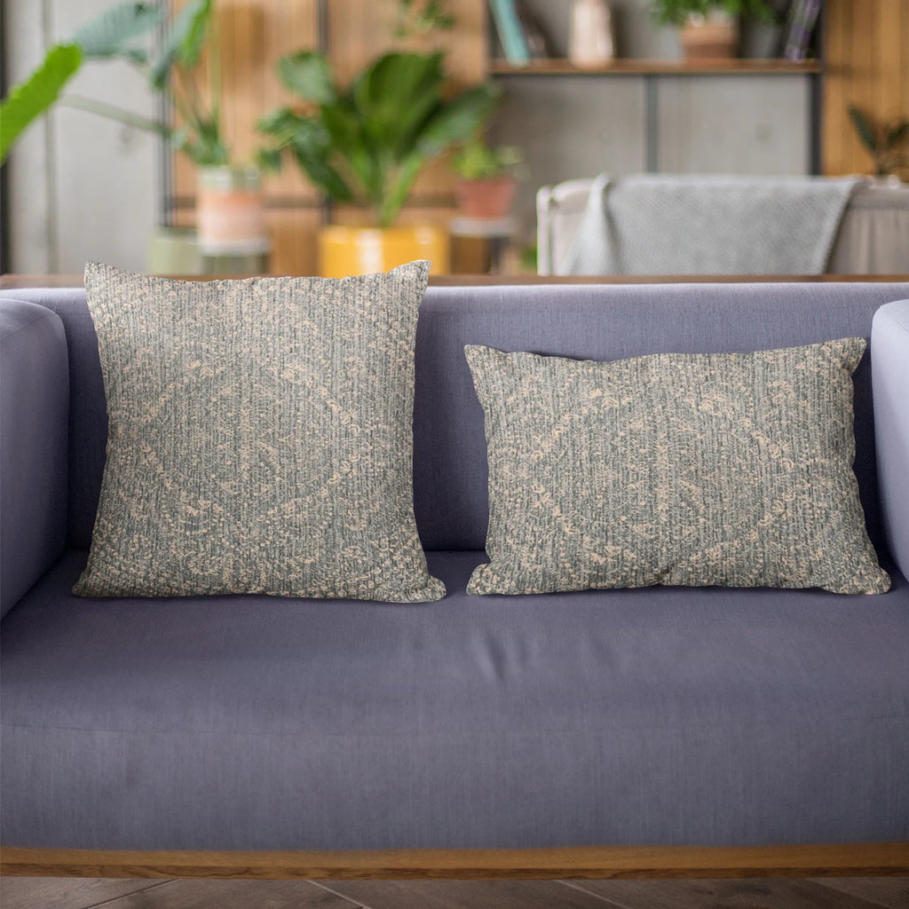 Plutus Blue Hidden Park Medallion Luxury Throw Pillow — view 3