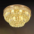Flush Mount Ceiling Light Black Mam Crystal MOR06