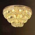 Flush Mount Ceiling Light Black Mam Crystal MOR07