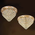 Flush Mount Ceiling Light Black Mam Crystal MOR11