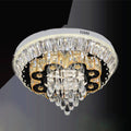 Flush Mount Ceiling Light Black Mam Crystal MOR12