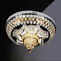 Flush Mount Ceiling Light Black Mam Crystal MOR13