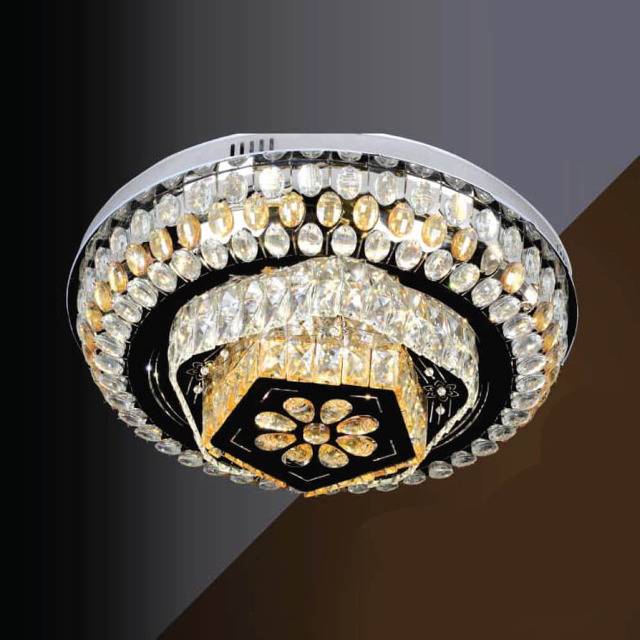Garden Light Black Mam Crystal MOR15