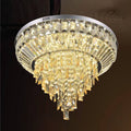 Flush Mount Ceiling Light Black Mam Crystal MOR18