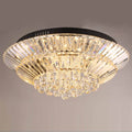 Flush Mount Ceiling Light Black Mam Crystal MOV03