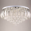 Flush Mount Ceiling Light Black Mam Crystal MOV04