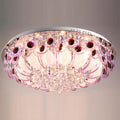 Flush Mount Ceiling Light Black Mam Crystal MOV06