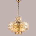 Living Room Pendant Light Black Chum Crystal PLK04