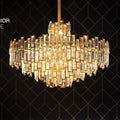 Living Room Pendant Light Black Chum Crystal PLK12