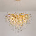 Living Room Pendant Light Black Chum Crystal PLK20
