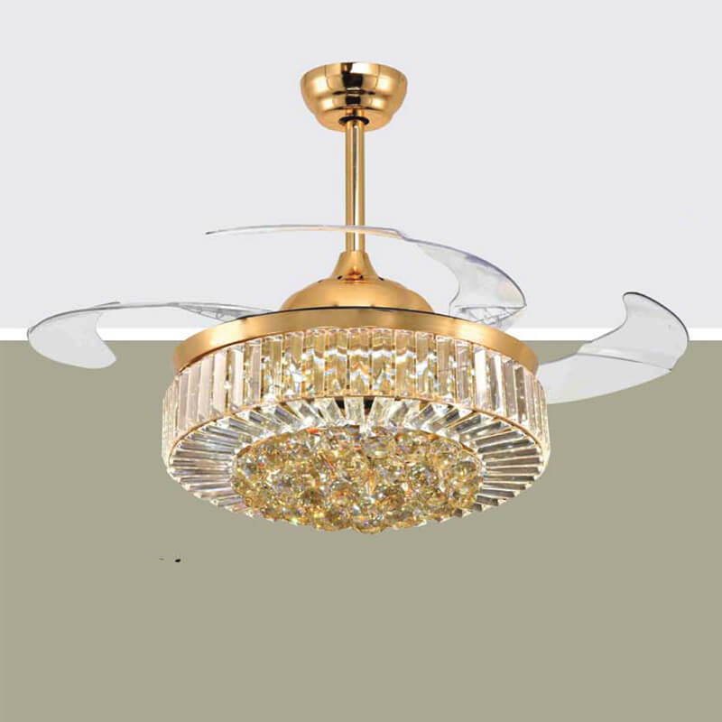 Retractable Blade Ceiling Fan with Light QDR13