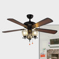 Chandelier Ceiling Fan with Light QDX04
