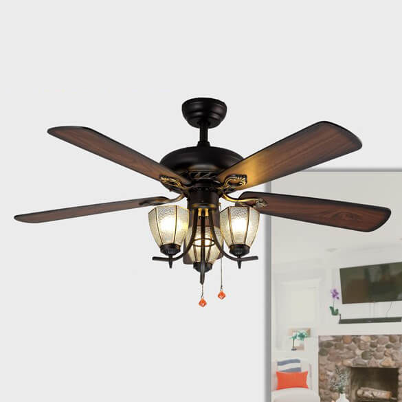Chandelier Ceiling Fan with Light QDX04