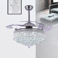 Retractable Blade Ceiling Fan with Light QDX28