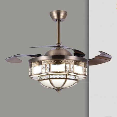 Retractable Blade Ceiling Fan with Light QDX35