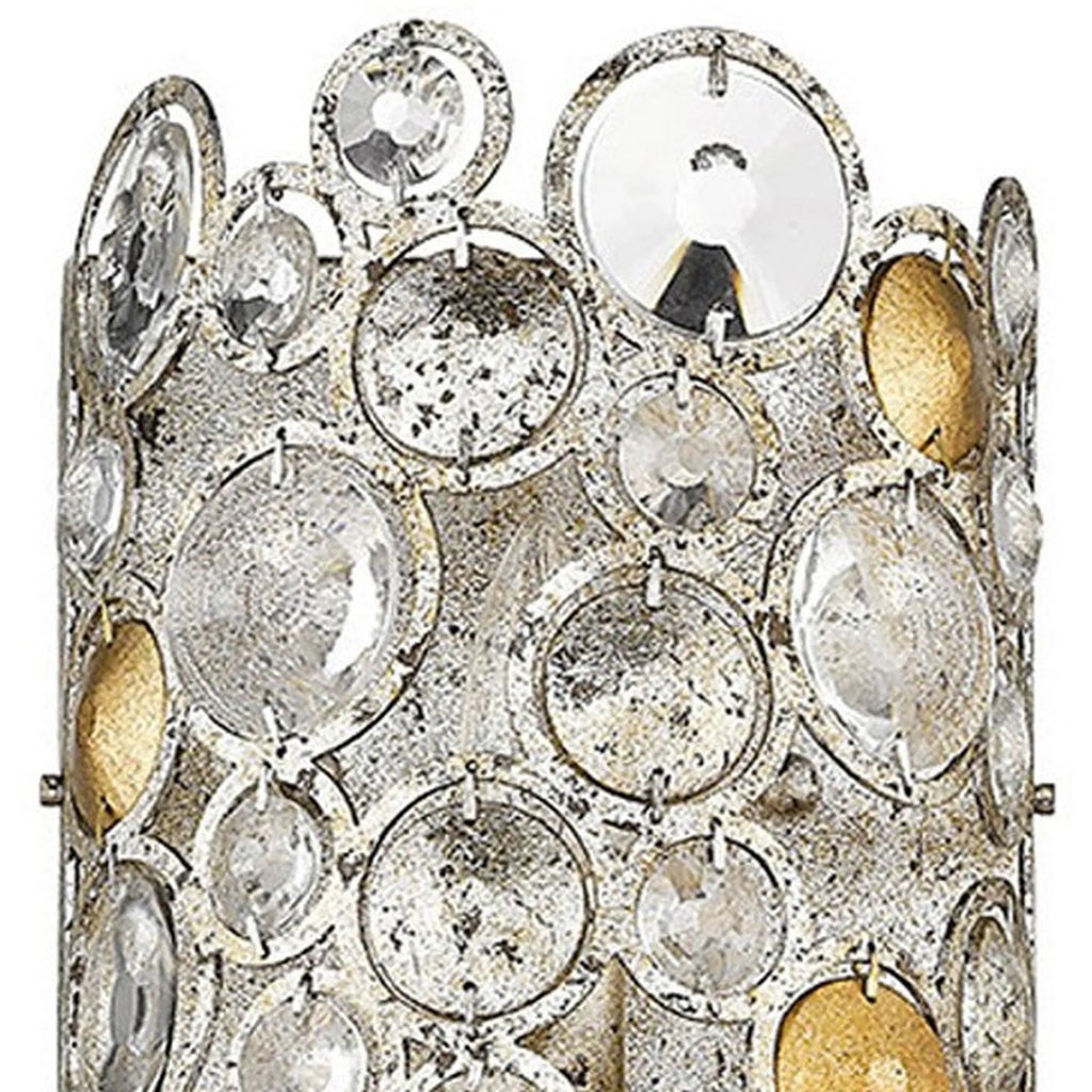 Vitozzi 3-Light Antique Silver Leaf Sconce — view 4