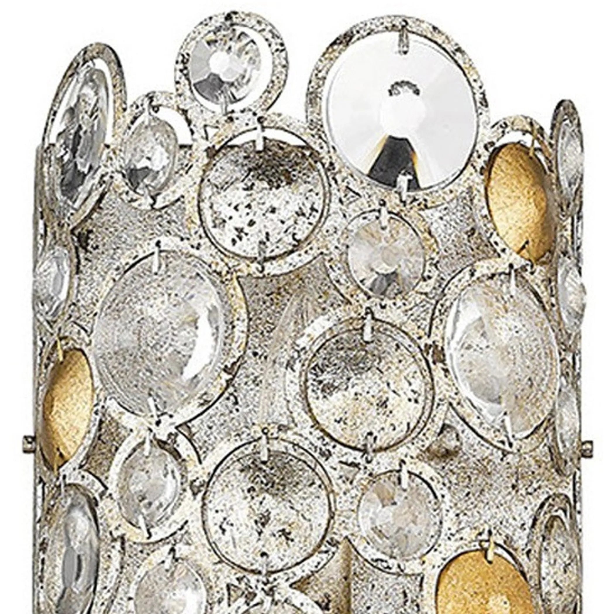 Vitozzi 3-Light Antique Silver Leaf Sconce — view 4
