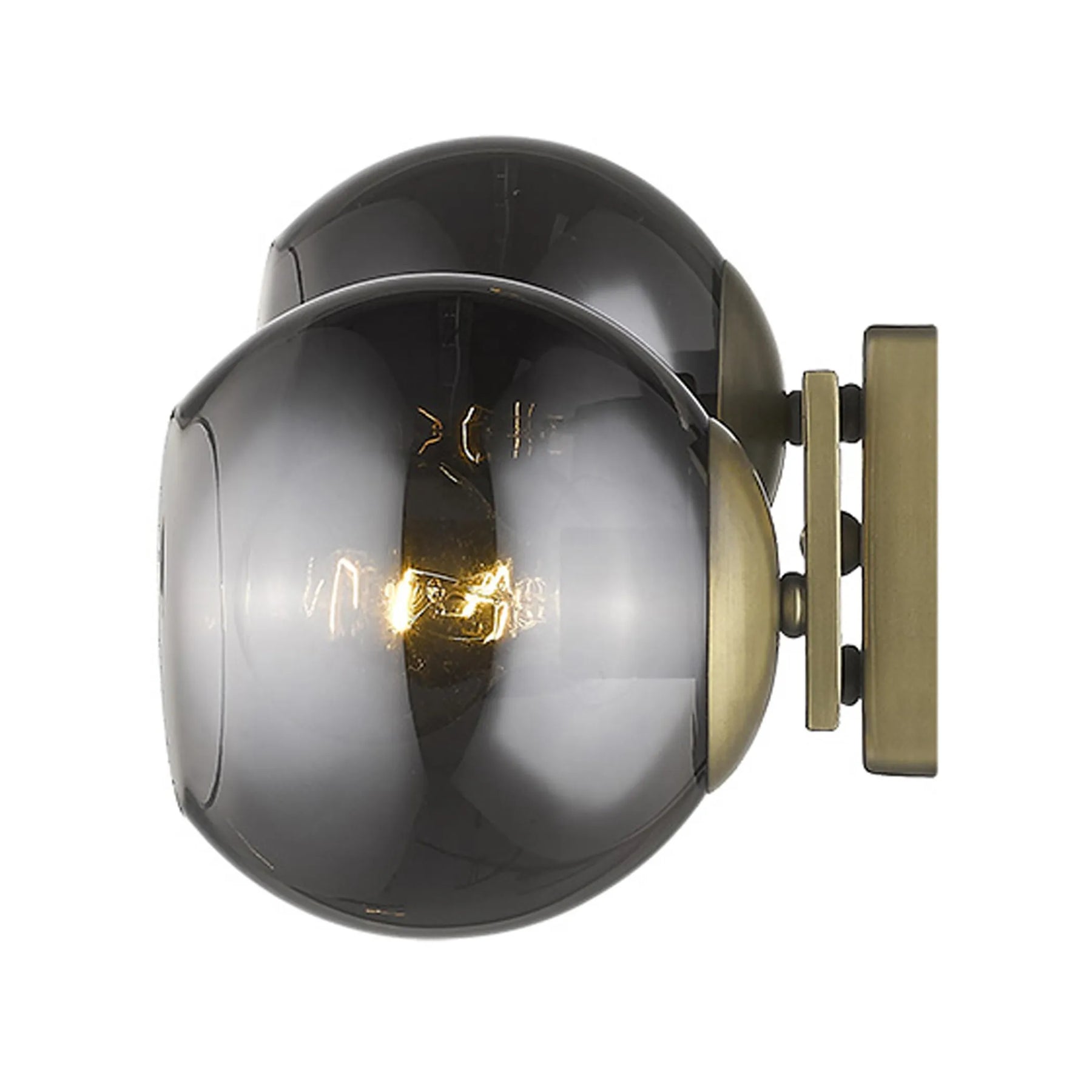 Lunette 2-Light Aged Brass Sconce — view 4
