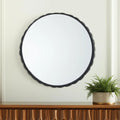 Metal Scalloped Framed Accent Mirror