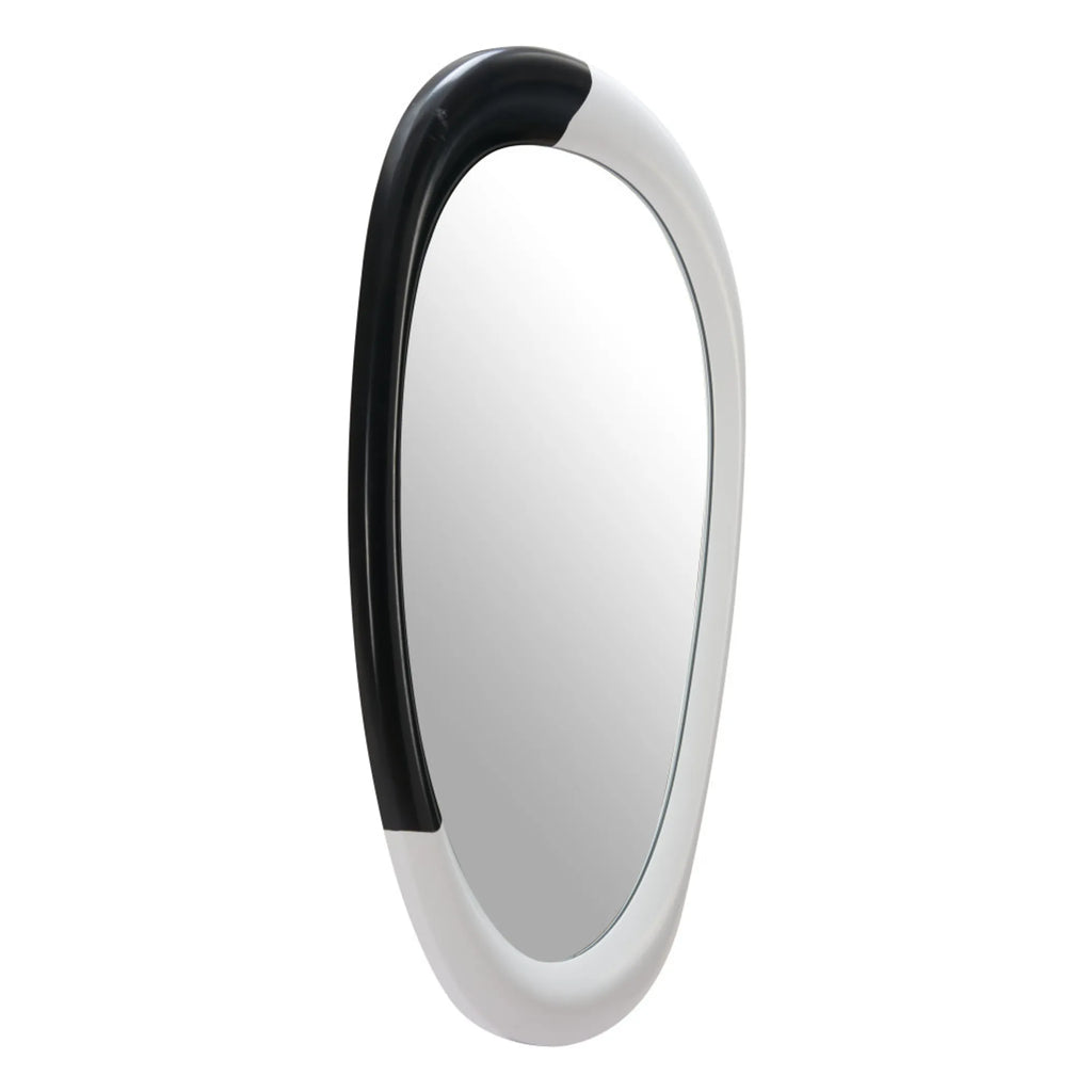Steel Oval Geometric Framed Accent Mirror — view 4
