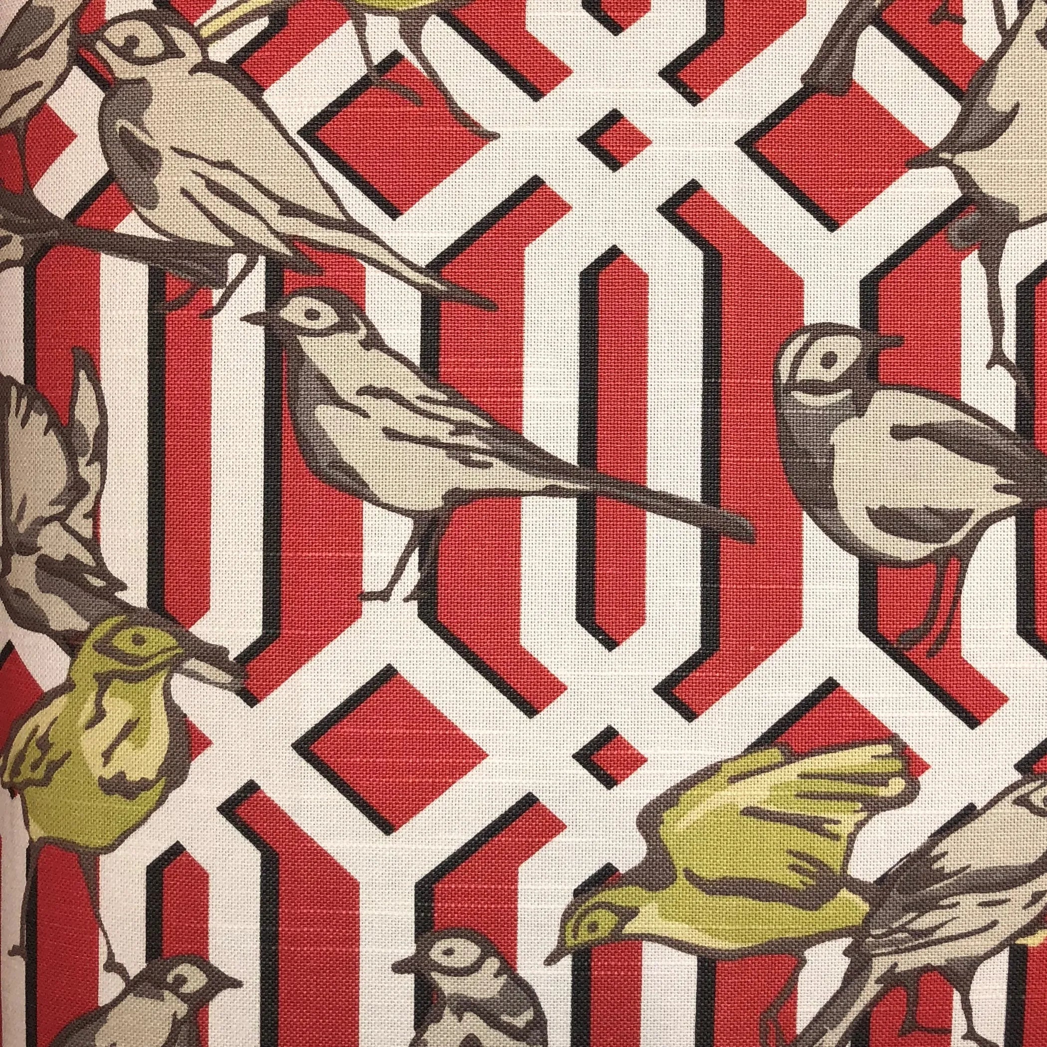 Plutus Bird Forest Multicolor Luxury Throw Pillow — view 3