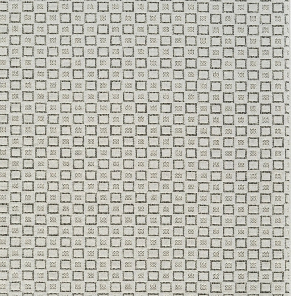6′ X 9′ Cream and Beige Geometric Distressed Indoor Outdoor Area Rug — view 4