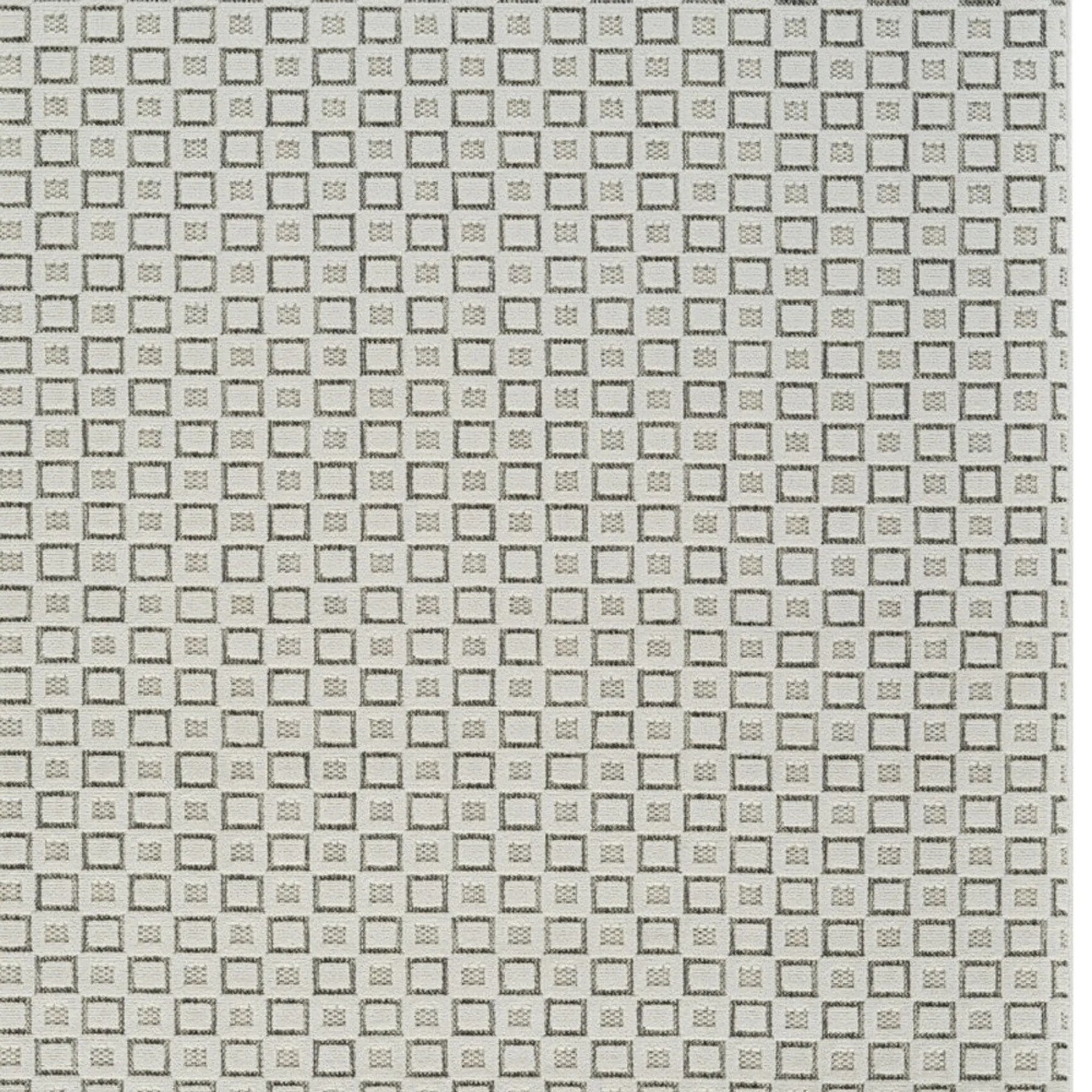 6′ X 9′ Cream and Beige Geometric Distressed Indoor Outdoor Area Rug — view 4