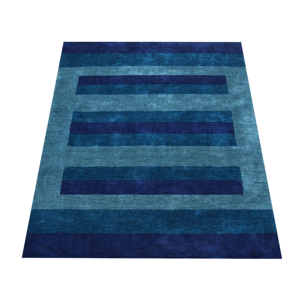 Rugsotic Carpets Hand Knotted Loom Silk Mix Area Rug Contemporary — view 3