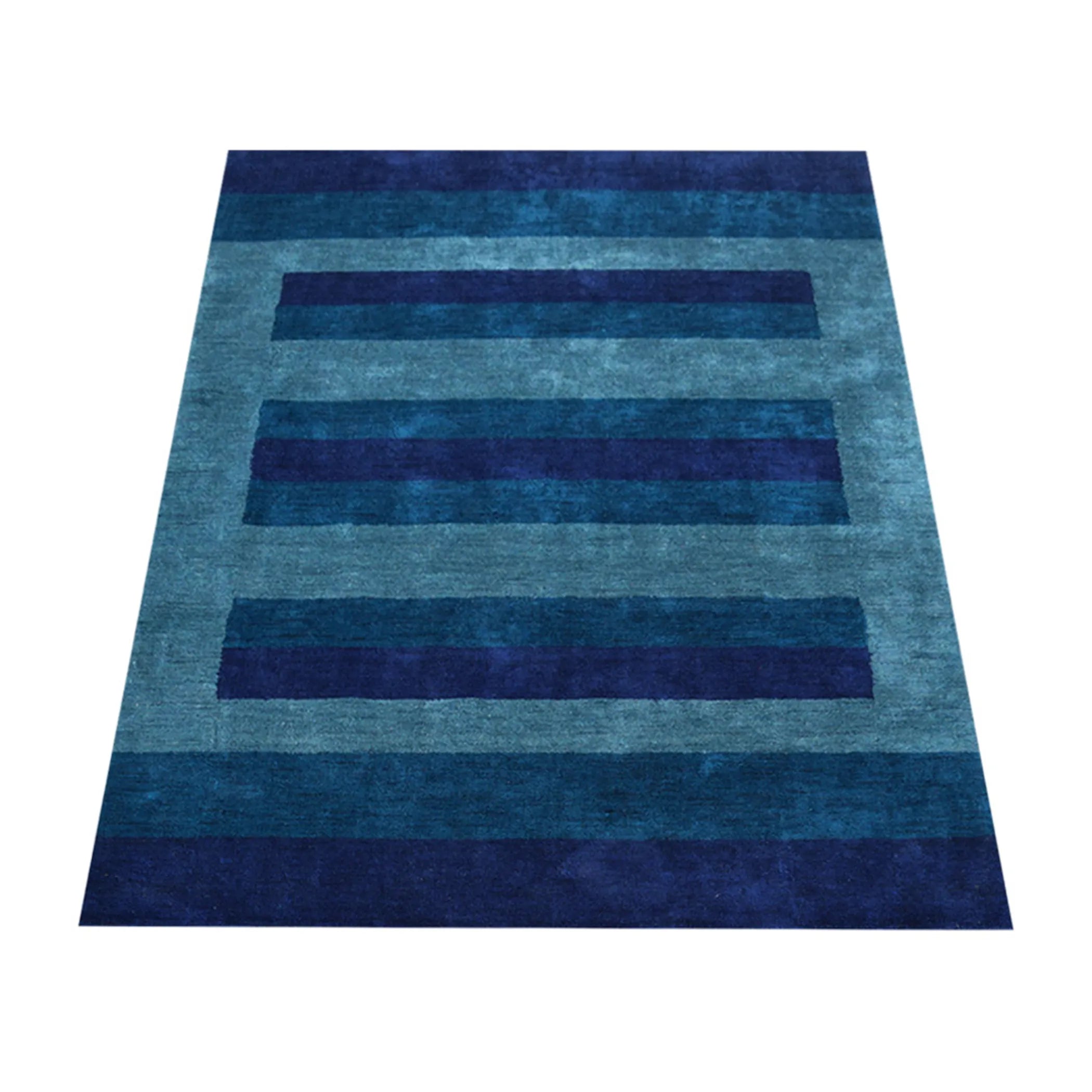 Rugsotic Carpets Hand Knotted Loom Silk Mix Area Rug Contemporary — view 3