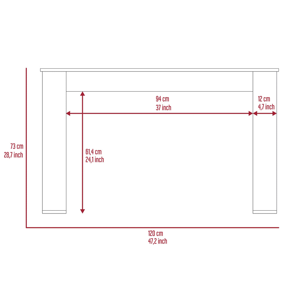 Oviedo 120 Desk Light Oak — view 2