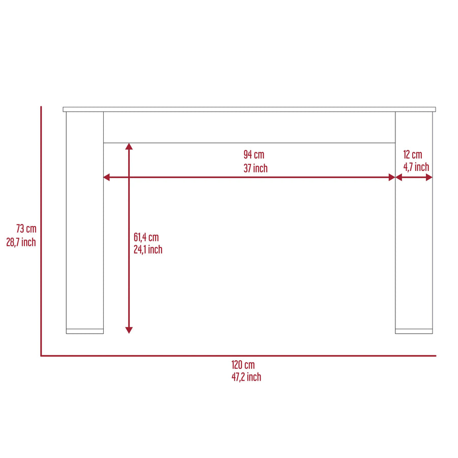 Oviedo 120 Desk Light Oak — view 2