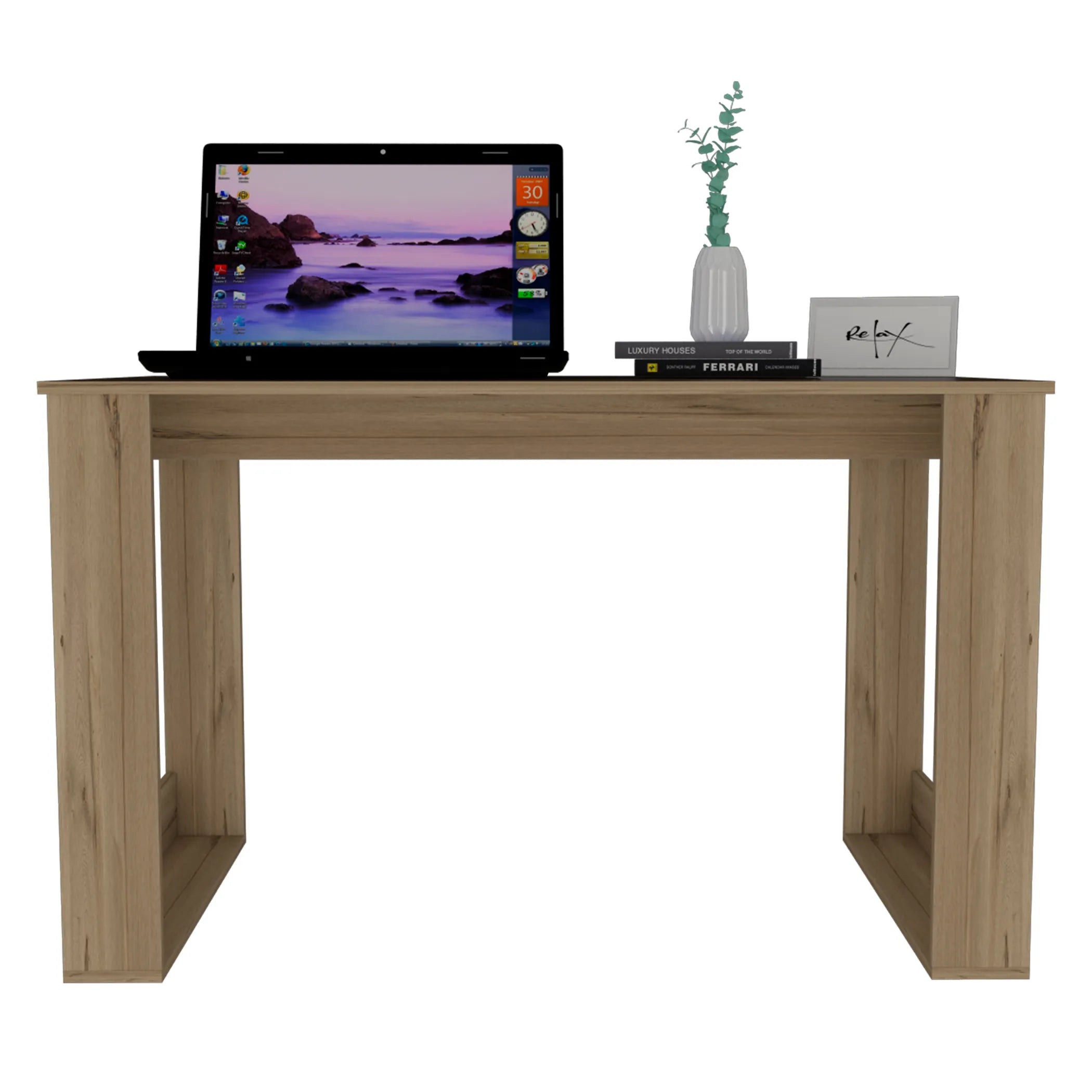 Oviedo 120 Desk Light Oak — view 3