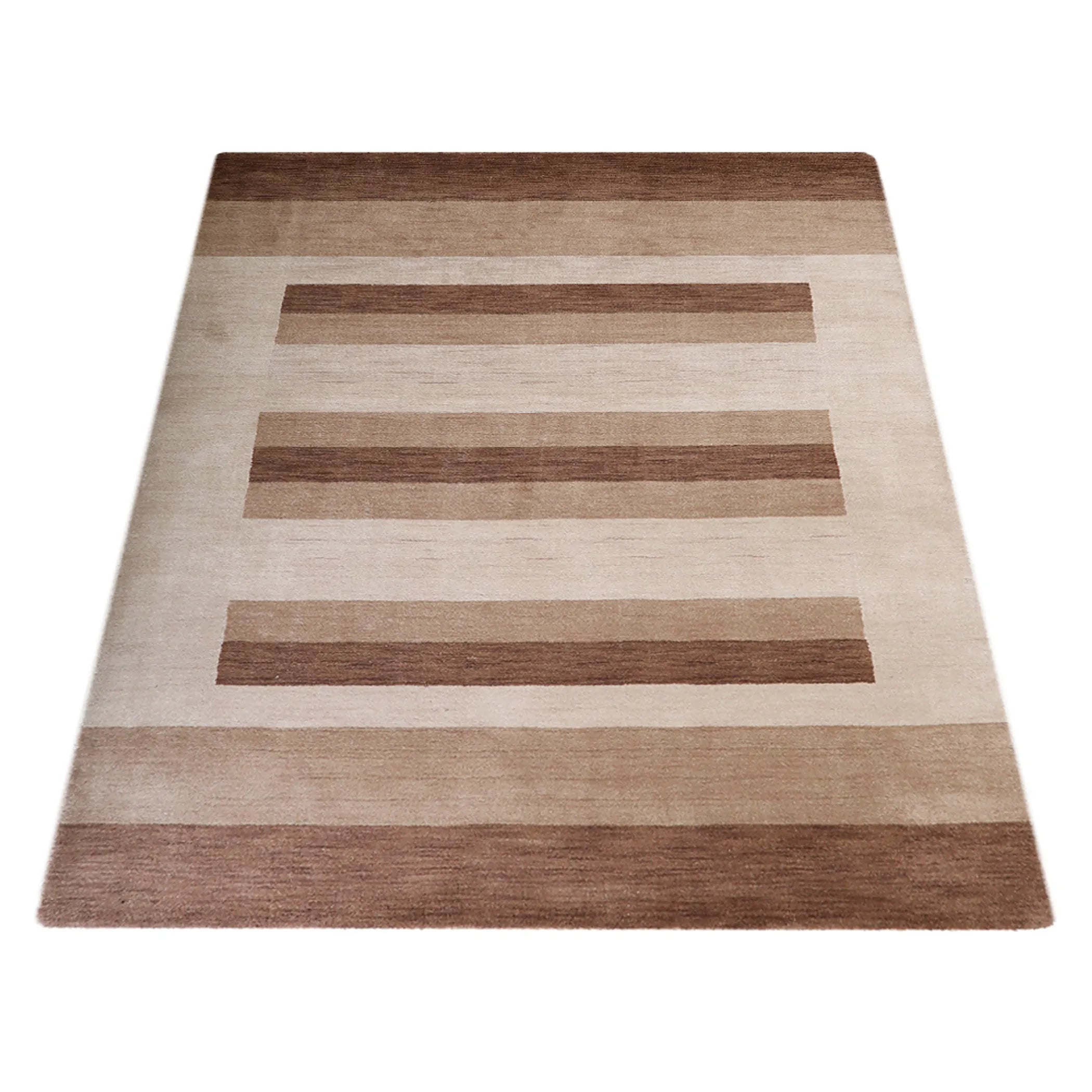Rugsotic Carpets Hand Knotted Loom Wool Area Rug Contemporary — view 3